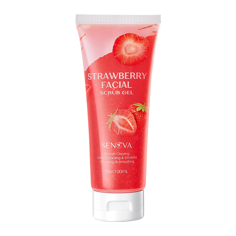 Strawberry Facial Scrub Gel