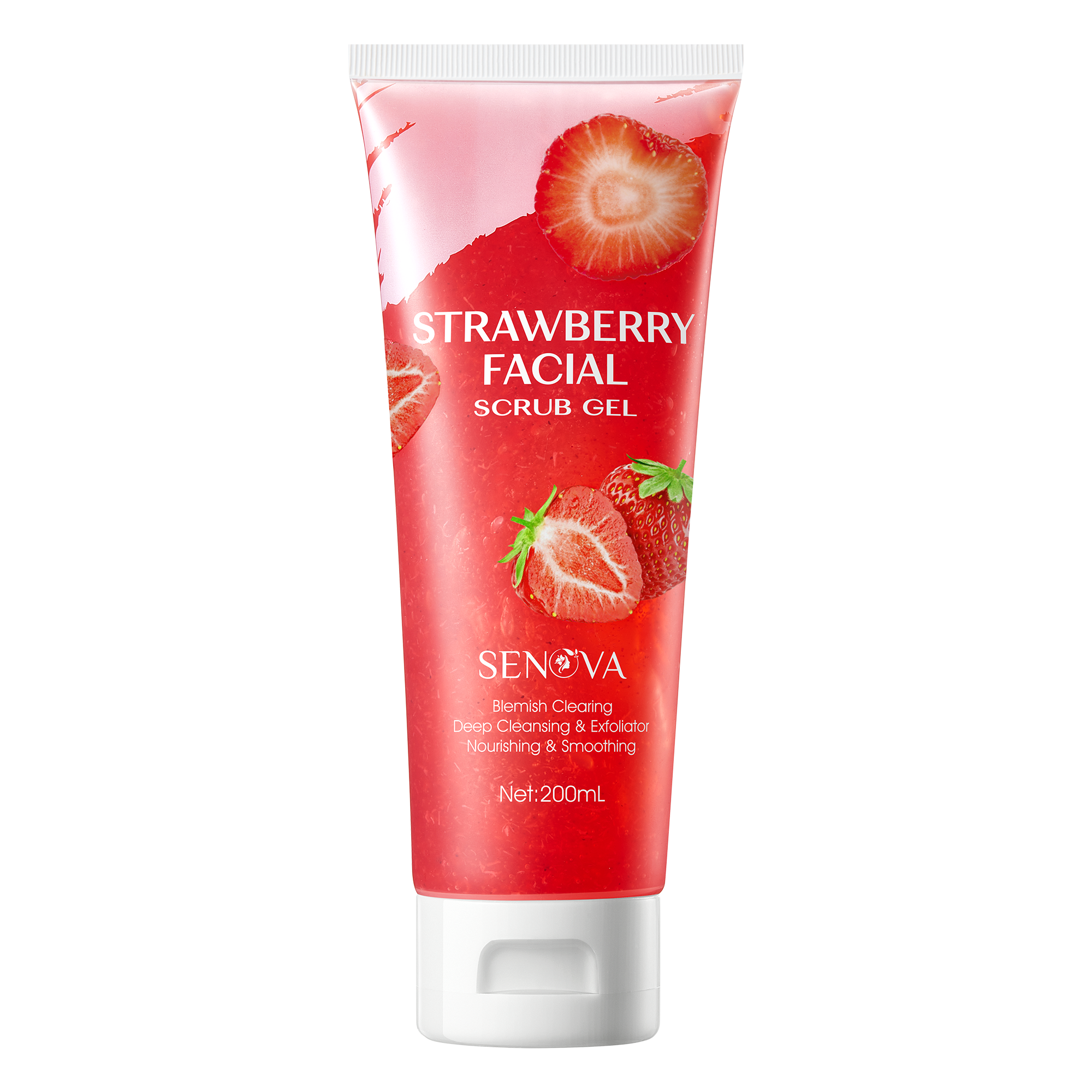 Strawberry Facial Scrub Gel